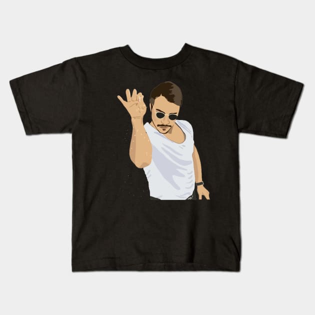 Salt Bae Kids T-Shirt by FutureGadgetsToday